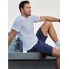 imageJMIERR Mens Running Shorts 7 Inch Lightweight Quick Dry Workout Summer Athletic Gym Shorts with Zipper PocketNavy Blue