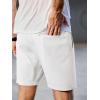 imageJMIERR Mens Running Shorts 7 Inch Lightweight Quick Dry Workout Summer Athletic Gym Shorts with Zipper PocketWhite