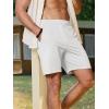 imageJMIERR Mens Running Shorts 7 Inch Lightweight Quick Dry Workout Summer Athletic Gym Shorts with Zipper PocketWhite
