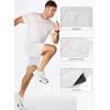 imageJMIERR Mens Running Shorts 7 Inch Lightweight Quick Dry Workout Summer Athletic Gym Shorts with Zipper PocketWhite