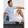 imageJMIERR Mens Running Shorts 7 Inch Lightweight Quick Dry Workout Summer Athletic Gym Shorts with Zipper PocketWhite