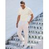 imageJMIERR Mens Casual Polo Shirt Summer Short Sleeve Vacation Button Beach Knit Stretchy Golf ShirtsA Beige