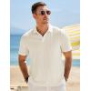 imageJMIERR Mens Casual Polo Shirt Summer Short Sleeve Vacation Button Beach Knit Stretchy Golf ShirtsA Beige