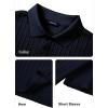imageJMIERR Mens Casual Polo Shirt Summer Short Sleeve Vacation Button Beach Knit Stretchy Golf ShirtsB Blue