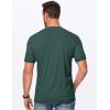 imageJMIERR Mens Henley Shirts Short Sleeve Casual Basic Button Up Tees Pocket T Shirts for MenBlackish Green