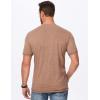 imageJMIERR Mens Henley Shirts Short Sleeve Casual Basic Button Up Tees Pocket T Shirts for MenCamel
