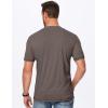 imageJMIERR Mens Henley Shirts Short Sleeve Casual Basic Button Up Tees Pocket T Shirts for MenDark Brown