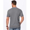 imageJMIERR Mens Henley Shirts Short Sleeve Casual Basic Button Up Tees Pocket T Shirts for MenGrey