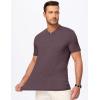 imageJMIERR Mens Henley Shirts Short Sleeve Casual Basic Button Up Tees Pocket T Shirts for MenWild Ginger