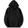 imageJMIERR Mens Hoodie Pullover 2024 Sweatshirts Graphic Hoodie Long Sleeve Drawstring Fashion Hooded Shirt with Pocket0 Black
