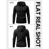 imageJMIERR Mens Hoodie Pullover 2024 Sweatshirts Graphic Hoodie Long Sleeve Drawstring Fashion Hooded Shirt with Pocket0 Black