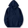 imageJMIERR Mens Hoodie Pullover 2024 Sweatshirts Graphic Hoodie Long Sleeve Drawstring Fashion Hooded Shirt with PocketA Dark Blue