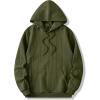 imageJMIERR Mens Hoodie Pullover 2024 Sweatshirts Graphic Hoodie Long Sleeve Drawstring Fashion Hooded Shirt with PocketA Green
