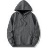 imageJMIERR Mens Hoodie Pullover 2024 Sweatshirts Graphic Hoodie Long Sleeve Drawstring Fashion Hooded Shirt with PocketB Dark Grey