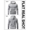 imageJMIERR Mens Hoodie Pullover 2024 Sweatshirts Graphic Hoodie Long Sleeve Drawstring Fashion Hooded Shirt with PocketB Grey