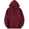 imageJMIERR Mens Hoodie Pullover 2024 Sweatshirts Graphic Hoodie Long Sleeve Drawstring Fashion Hooded Shirt with PocketB Red