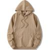 imageJMIERR Mens Hoodie Pullover 2024 Sweatshirts Graphic Hoodie Long Sleeve Drawstring Fashion Hooded Shirt with PocketC Beige