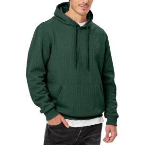 imageJMIERR Mens Hoodie Pullover 2024 Sweatshirts Graphic Hoodie Long Sleeve Drawstring Fashion Hooded Shirt with PocketA Green 2