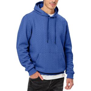 imageJMIERR Mens Hoodie Pullover 2024 Sweatshirts Graphic Hoodie Long Sleeve Drawstring Fashion Hooded Shirt with PocketC Light Blue