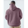 imageJMIERR Mens 2024 Casual Cotton Hooded Collar Drawstring Hoodies Pullover Sweatshirts Casual Long Sleeve ShirtsPurple