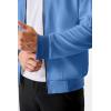 imageJMIERR Mens Casual Jacquard Bomber Jackets ColorBlock Lightweight Varsity Jacket Fashion Zipper Coat with PocketsBlue