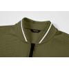 imageJMIERR Mens Casual Jacquard Bomber Jackets ColorBlock Lightweight Varsity Jacket Fashion Zipper Coat with PocketsGuacamole Green