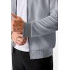 imageJMIERR Mens Casual Jacquard Bomber Jackets ColorBlock Lightweight Varsity Jacket Fashion Zipper Coat with PocketsMedium Grey