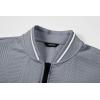 imageJMIERR Mens Casual Jacquard Bomber Jackets ColorBlock Lightweight Varsity Jacket Fashion Zipper Coat with PocketsMedium Grey