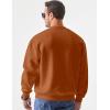 imageJMIERR Mens Casual Long Sleeves Crewneck Sweatshirts Cotton Pullover Sweatshirt for MenChestnut