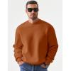 imageJMIERR Mens Casual Long Sleeves Crewneck Sweatshirts Cotton Pullover Sweatshirt for MenChestnut