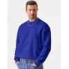 imageJMIERR Mens Casual Long Sleeves Crewneck Sweatshirts Cotton Pullover Sweatshirt for MenDark Blue
