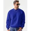 imageJMIERR Mens Casual Long Sleeves Crewneck Sweatshirts Cotton Pullover Sweatshirt for MenDark Blue