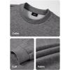 imageJMIERR Mens Casual Long Sleeves Crewneck Sweatshirts Cotton Pullover Sweatshirt for MenMedium Grey