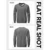 imageJMIERR Mens Casual Long Sleeves Crewneck Sweatshirts Cotton Pullover Sweatshirt for MenMedium Grey