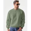 imageJMIERR Mens Casual Long Sleeves Crewneck Sweatshirts Cotton Pullover Sweatshirt for MenMist Green