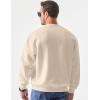 imageJMIERR Mens Casual Long Sleeves Crewneck Sweatshirts Cotton Pullover Sweatshirt for MenOatmeal