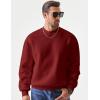 imageJMIERR Mens Casual Long Sleeves Crewneck Sweatshirts Cotton Pullover Sweatshirt for MenRed