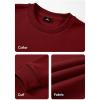 imageJMIERR Mens Casual Long Sleeves Crewneck Sweatshirts Cotton Pullover Sweatshirt for MenRed