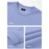imageJMIERR Mens Casual Long Sleeves Crewneck Sweatshirts Cotton Pullover Sweatshirt for MenSky Blue
