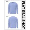 imageJMIERR Mens Casual Long Sleeves Crewneck Sweatshirts Cotton Pullover Sweatshirt for MenSky Blue