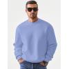 imageJMIERR Mens Casual Long Sleeves Crewneck Sweatshirts Cotton Pullover Sweatshirt for MenSky Blue