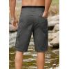 imageJMIERR Mens Casual Twill Cargo Shorts Cotton Drawstring Classic Cargo Stretch Short with 6 PocketsGrey