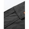 imageJMIERR Mens Casual Twill Cargo Shorts Cotton Drawstring Classic Cargo Stretch Short with 6 PocketsGrey
