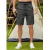 imageJMIERR Mens Casual Twill Cargo Shorts Cotton Drawstring Classic Cargo Stretch Short with 6 PocketsGrey