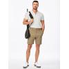 imageJMIERR Mens ClassicFit 7quot Chino Short Summer Stretch Waist Cotton Twill Casual Dress Shorts with Pockets7 Khaki