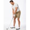 imageJMIERR Mens ClassicFit 7quot Chino Short Summer Stretch Waist Cotton Twill Casual Dress Shorts with Pockets7 Khaki