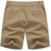 imageJMIERR Mens ClassicFit 7quot Chino Short Summer Stretch Waist Cotton Twill Casual Dress Shorts with Pockets7 Khaki