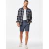 imageJMIERR Mens ClassicFit 7quot Chino Short Summer Stretch Waist Cotton Twill Casual Dress Shorts with Pockets7 Navy Blue