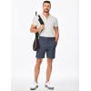 imageJMIERR Mens ClassicFit 7quot Chino Short Summer Stretch Waist Cotton Twill Casual Dress Shorts with Pockets7 Navy Blue