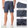 imageJMIERR Mens ClassicFit 7quot Chino Short Summer Stretch Waist Cotton Twill Casual Dress Shorts with Pockets7 Navy Blue
